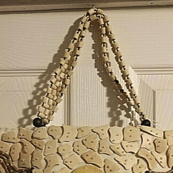 BEACHY•NWOT **SUMMER** "SUN N SAND" ISLAND HANDBAG - Picture 6 of 8